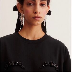 NWT Simone Rocha x H&M Beaded Bust TShirt